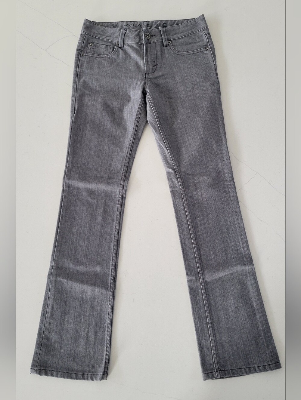 RVCA Women's Gray Bootcut Jeans